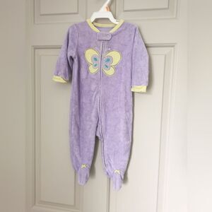 3/$15 Carter's terry cloth sleeper size 6m